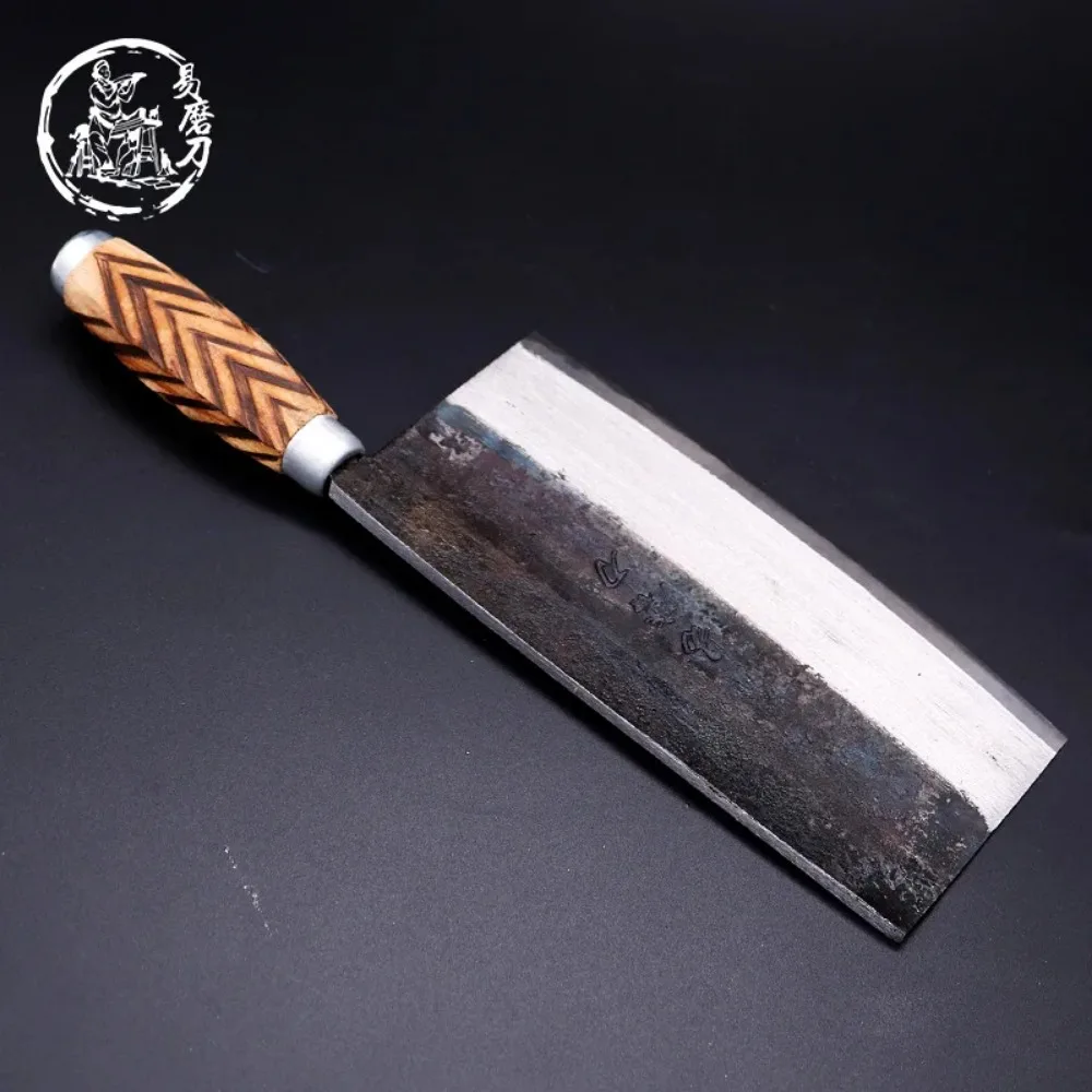 Kitchen Knife SHUOJI Handmade Chinese Kitchen Knives High Carbon Forged Kitchen Cleaver Wood Handle Slicing Knife Traditional Cooking Tools