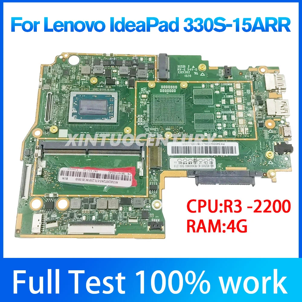 

Новая материнская плата для ноутбука Lenovo Ideapad 330S-15ARR. С r3 r5 r7 AMD cpu.4гб RAM. Материнская плата DDR4. 100% протестированная работа
