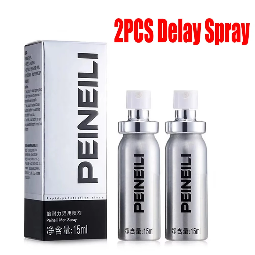 Sex Effective Delay Spray for Men Male Anti Premature Ejaculation Penis Enlargment Prolong Strong Long Lasting Excitement 2pcs