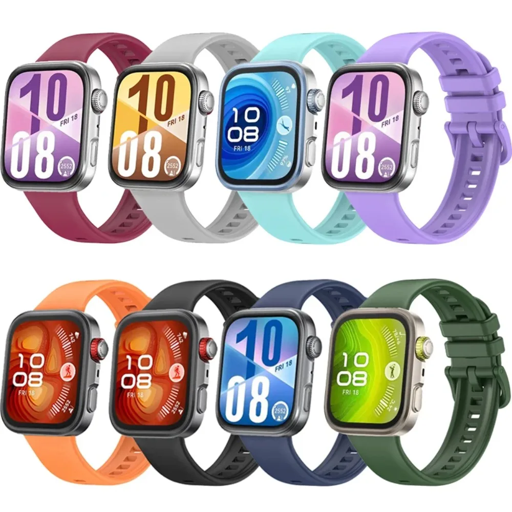 Colorful Breathable Sports Silicone Strap for Smartwatch Accessories