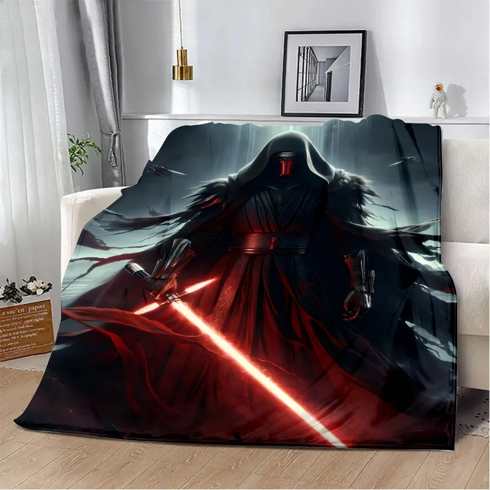 Cartoon W-Wars Anime S-Star Printed Blanket Picnic Blankets Warm Blanket Soft and Comfortable Blanket Home Travel Birthday Gift 6