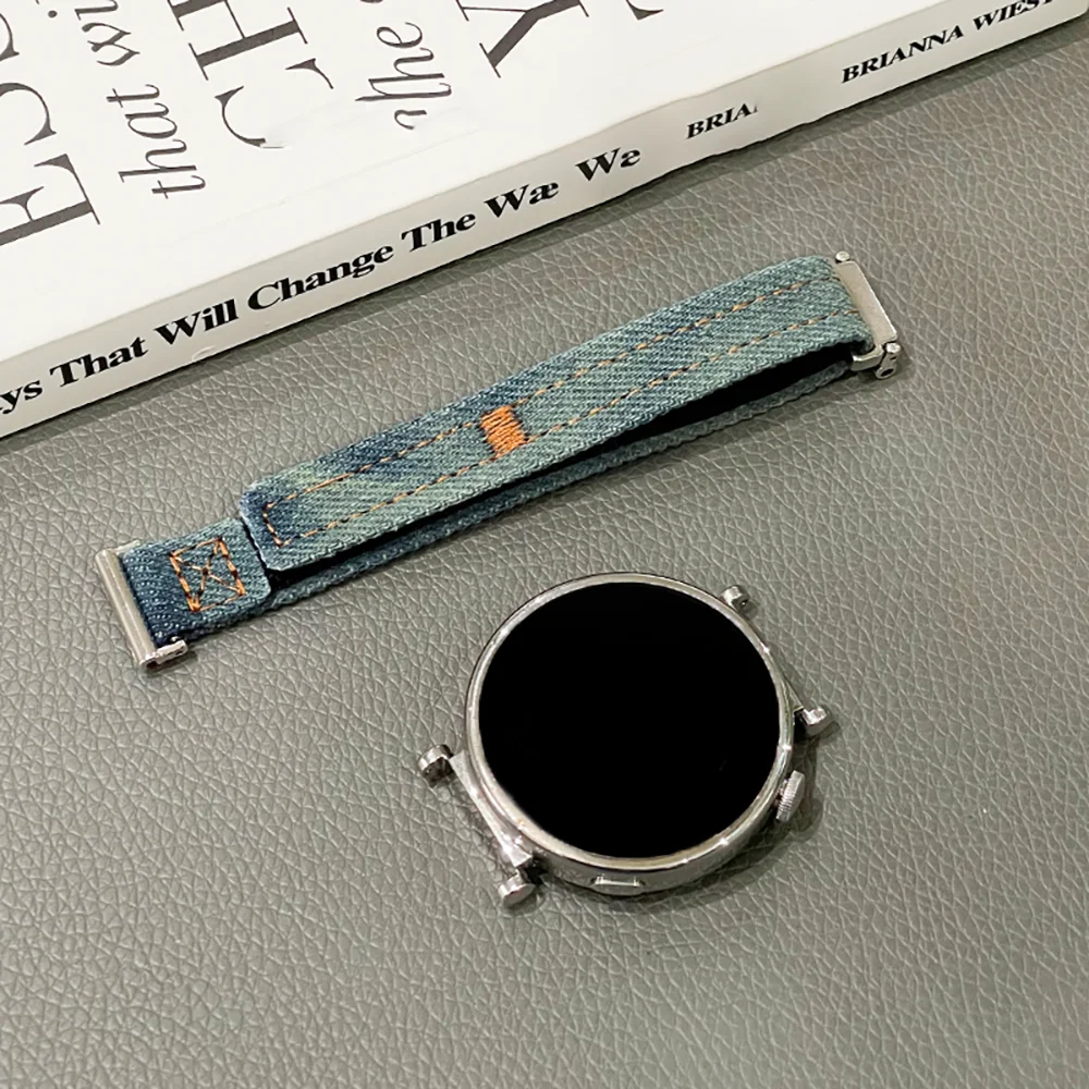 Elegant Gradient Denim Watch Band - Slim Wrist Bracelet