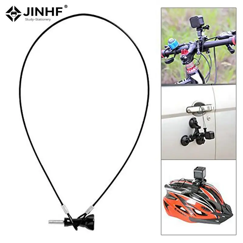 

Safety Strap Wire Rope Stainless Steel Lanyard Tether For Yi 4K/SJCAM Sj4000 /Eken H9 H8 For 7 6 5 4 3 Action Camera Accessories