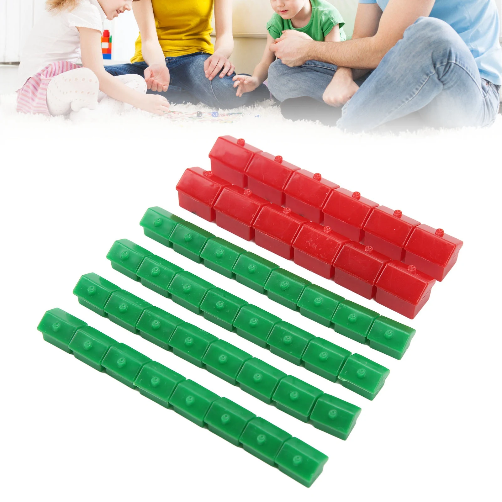 Monopoly Game Replacement Pieces Plastic Hotels Houses Accessories board game table games