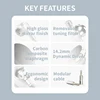 BGVP DX7 HIFI In-Ear Earphones New 14.2mm Carbon Composite Dynamic Diaphragm Flat Head Earbuds MMCX 3.5mm/4.4mm Plug Replaceable 4