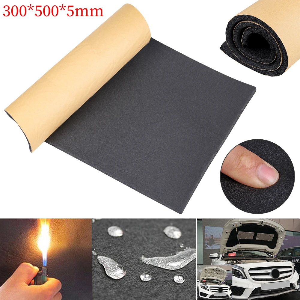 UXCELL – tapis d'isolation thermique pour voiture, en coton épais, 3mm/6mm,  insonorisant, anti-bruit - AliExpress