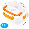 Electric Heated Lunch Box Portable 12V-24V 110V 220V Bento Boxes Food Heater Rice Cooker Container Warmer Dinnerware Set 2