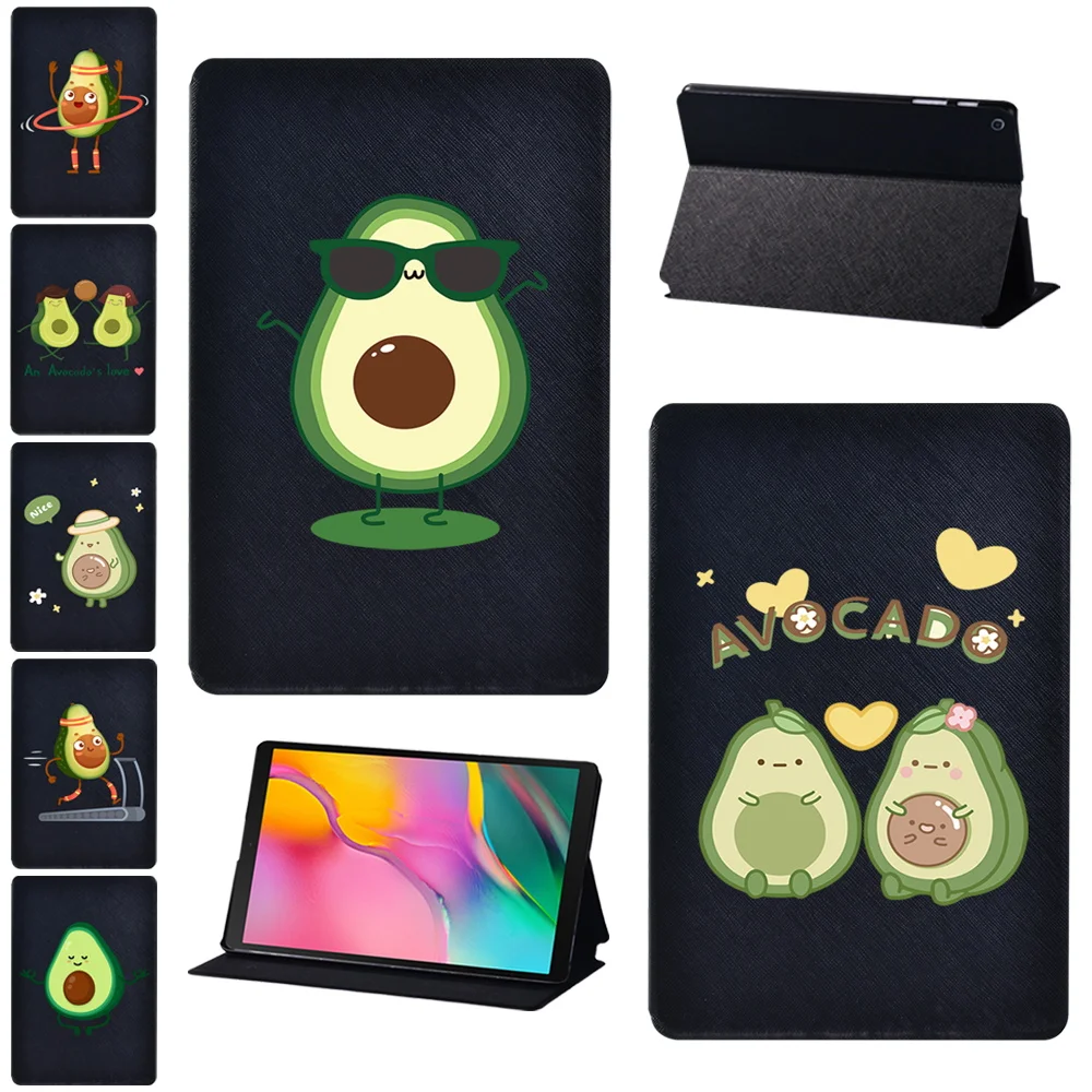 

Чехол для планшета Samsung Galaxy Tab A7 10,4/Tab S6 Lite/Tab A7 Lite 8,7/Tab A A6 7/10,1/10,1 '/10,5 ''/Tab S5e, чехол с принтом авокадо