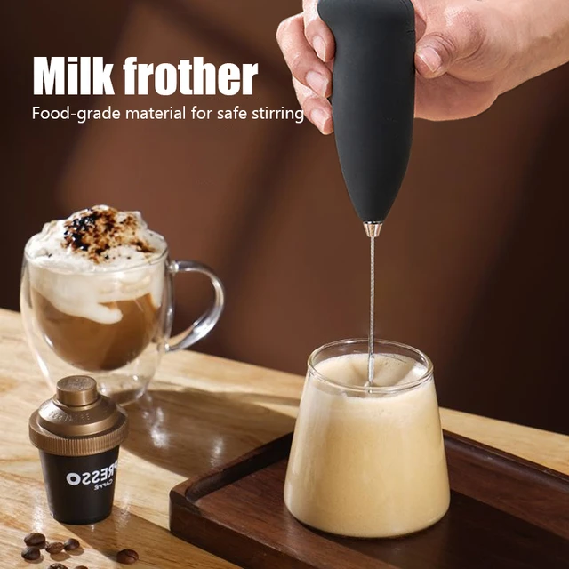 Rechargeable Milk Frother Electric Mixer Whisk Handheld Frother Wand for  Coffee Whisk Drink Mixer for Mini Foamer for Cappuccino - AliExpress