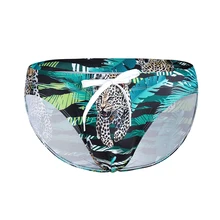 Swimwear Men's Surfing Short Beachwear Sexy Man Low Waist Printed Bikini Brief Tether Underwear Man Elastic Underpant Swim Pant Swimwear Men's Surfing Short Beachwear Sexy Man Low Waist Printed Bikini Brief Tether Underwear Man Elastic Underpant Swim Pant