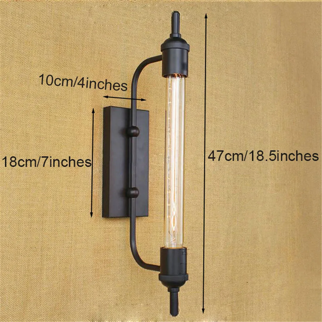 AC110V 220v Steampunk T30 Edison Bulb Lamps Art Deco Vintage Wall Sconces Lamp Home Lighting Decorative Wall Light Sconces Luz