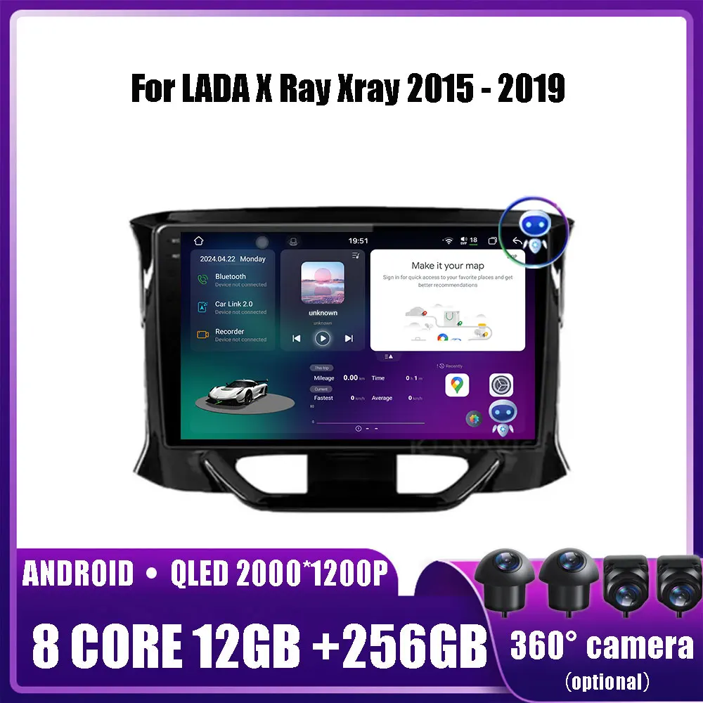 

Android 14 Carplay Car Radio For LADA X Ray Xray 2015 - 2019 Multimedia Player 2 Din Navigation GPS Autoradio Stereo DVD