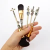 5Pcs/Set Anime Series Attack On Titan Makeup Brush Cosplay Tool Foundation Blush Blending Beauty Maquiagem Brush with Bag 6