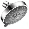 High Pressure Shower Head Sprayer 4 Inch 5 Setting Adjustable Rainfall Wall Universal Mounted Bathroom Accessories Water Saving 2