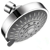 High Pressure Shower Head Sprayer 4 Inch 5 Setting Adjustable Rainfall Wall Universal Mounted Bathroom Accessories Water Saving 2