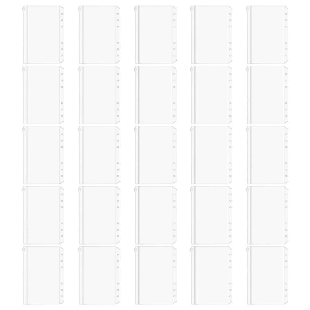 

25 шт., бумажники для документов с 6 отверстиями