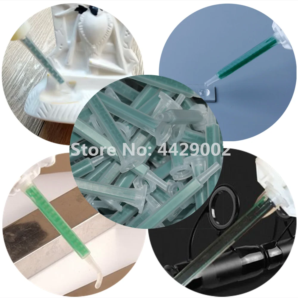 5000 Stück Klebstoff-Mischdüsen Epoxidharz-Klebstoff-Mischrohr AB-Klebstoffe Statischer Auslauf 83mm Mischerrohr-Set für 50ml 1:1 1:2 AB-Klebstoff – Detail 1