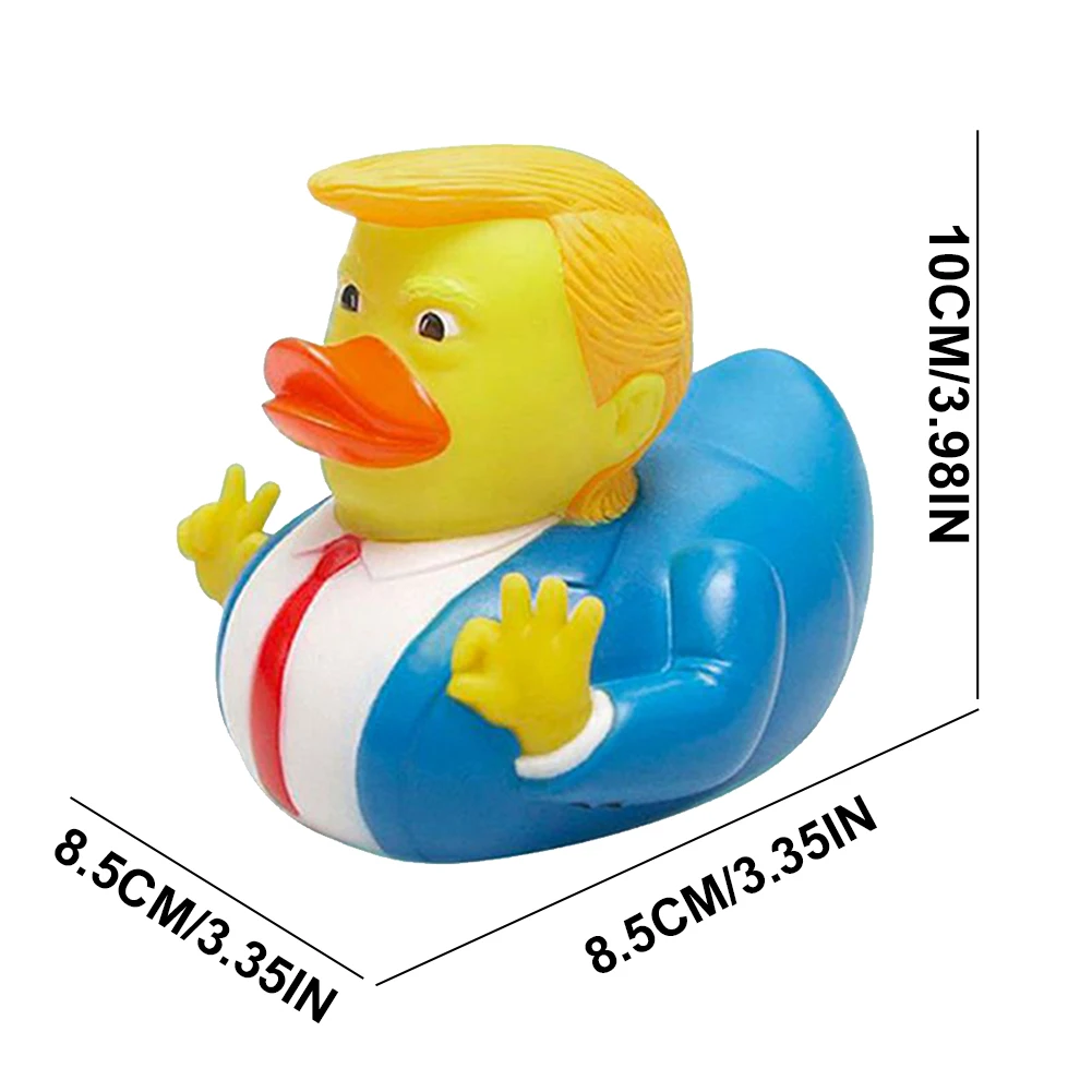 Novelty Trump Rubber Duck Baby Bath Toys Trump Merchandise Funny Duck Toy for Kids Gift Birthdays Baby Showers Bath Float Duck 6