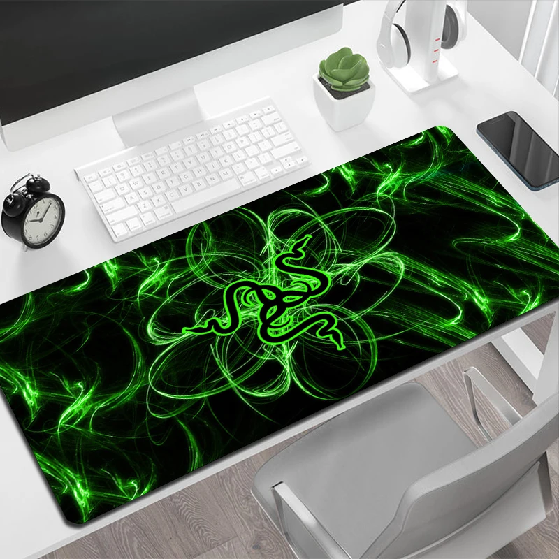 

Xxl RAZER 3d Mouse Pad Gamer Cabinet Computer Desk Mat Pc Gaming Accessories Keyboard Carpet Aesthetic Mousepad Non-slip Deskmat