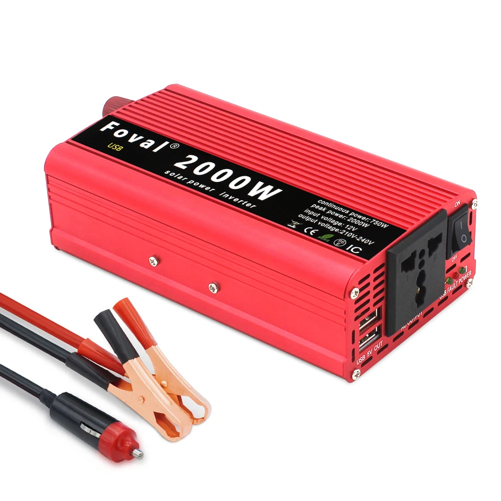EcoLine - Omvormer 12V Naar 220V/230V - 500w / 1000w Vermogen