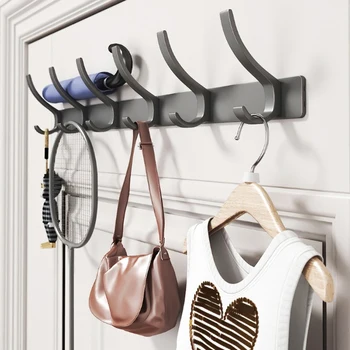 YUNJIEYA Nero/Bianco/Gun Grigio Ganci per porte Appendiabiti Appendiabiti per camera da letto Appeso a parete Cucina Accessori per il bagno 1