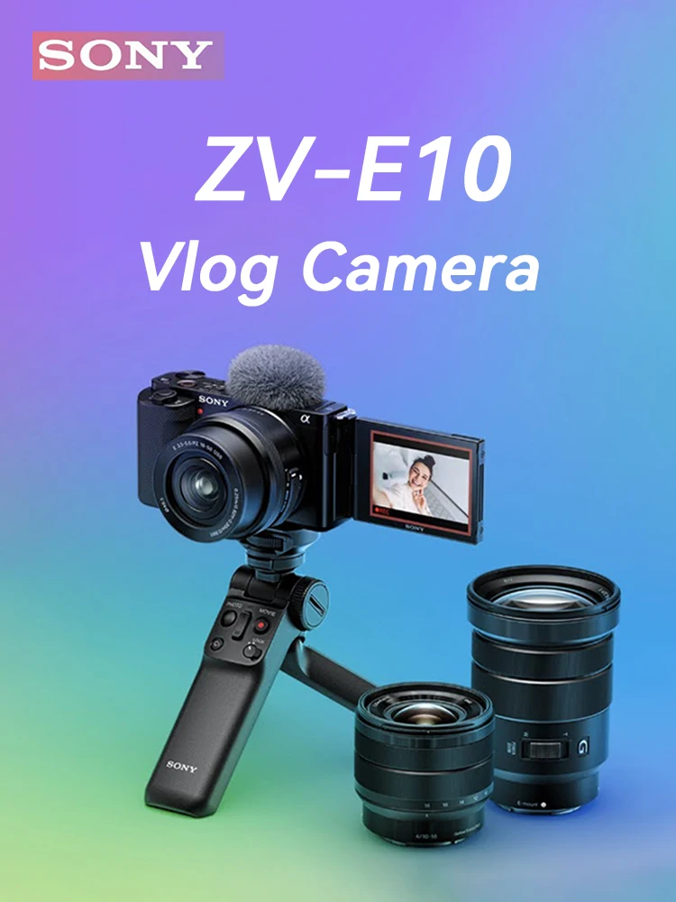 Cámara digital con lente intercambiable para vloggers