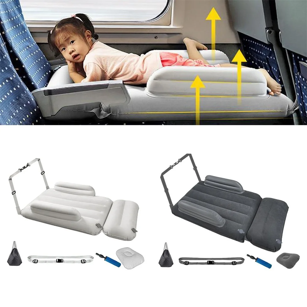 Baby Child Inflatable Mattress Air Bed for Car Plane High Speed Rail Travel