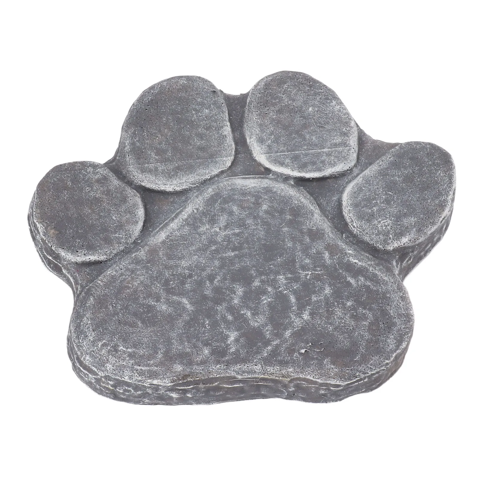 Dog Pawprint Memorial Stone DIY Lettering Dog Grave Marker Pet Monument for Outdoor Lawn Patio