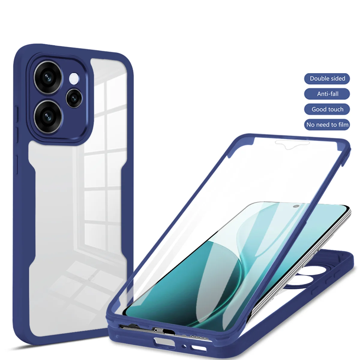 Enhanced Protective Full-Body Case with Double-Sided Cover