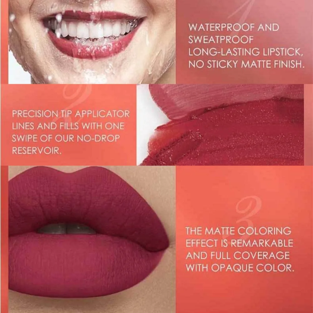 12 Color Lip Liner + Lipstick Set Easy Coloring Matte Velvety Lip Stick Long-Lasting Nude Red Waterproof One Step Makeup Kit