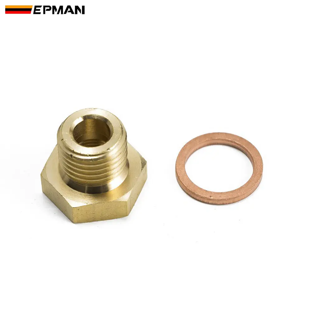 EPMAN 1/8" NPT To M14x1.5 Or M16x1.5 Male Pressure Temperature Gauge Sender Adapter M14 2267 EPCGQ204/EPCGQ211 fuel pressure fitting adapter