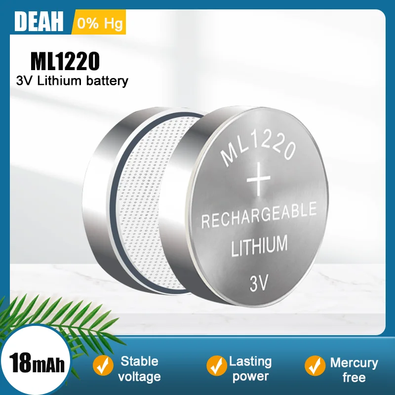 210PCSML1220ML12203VRechargeableLithiumBatteryCMOSRTCBIOS