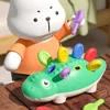 Dinosaur Montessori Baby Toys Hand-eye Coordination Fine Motor Training Develop Concentration Children Sensory Educational Toy 1