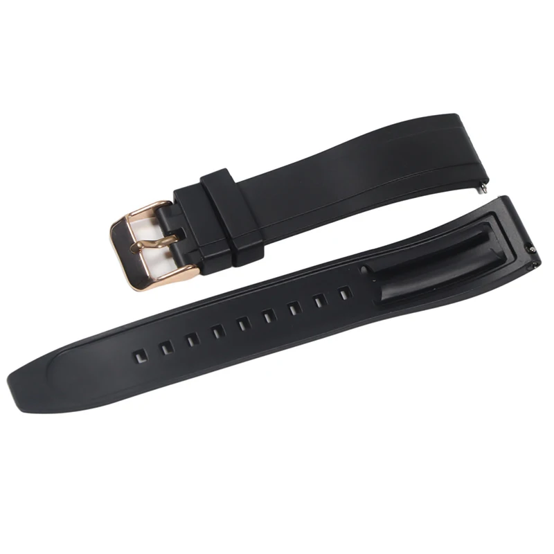 High-Quality Vulcanized Rubber Quick Release Watch Strap Bracelet