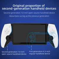 Console de jeu vidéo portable Project X HC8000 PSP compatible avec les émulateurs, écran 7 pouces, lecteur de jeux rétro avec 2 manettes 4