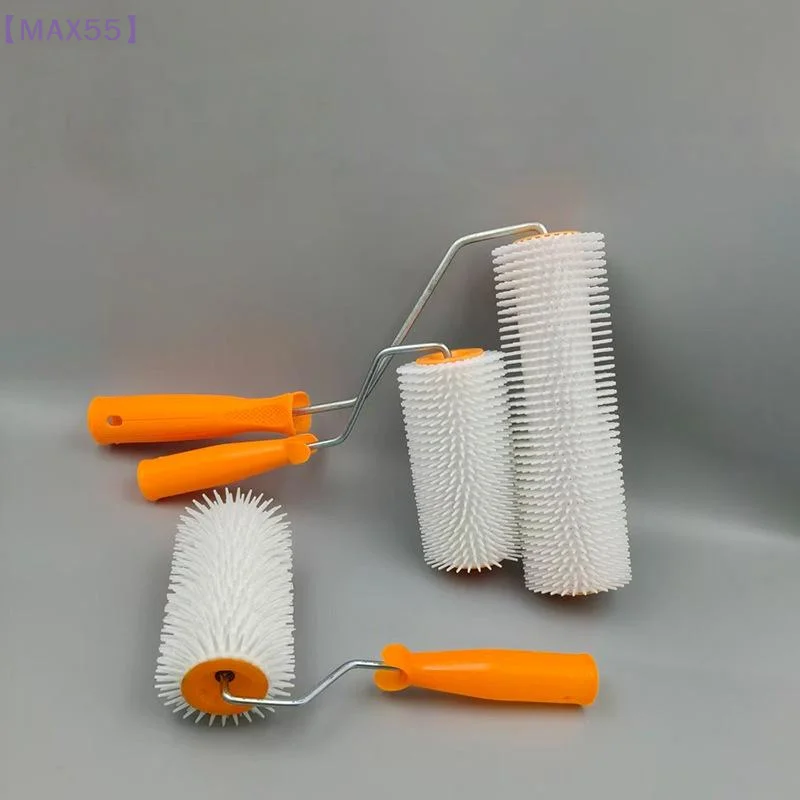 【MAX-55】1PC 10/16/24CM 거품 제거 드럼 브러시 스파이크 롤러 라텍스 바닥 셀프 컴파운드 롤러 레벨링 스크리드 스파이크 브러시 롤