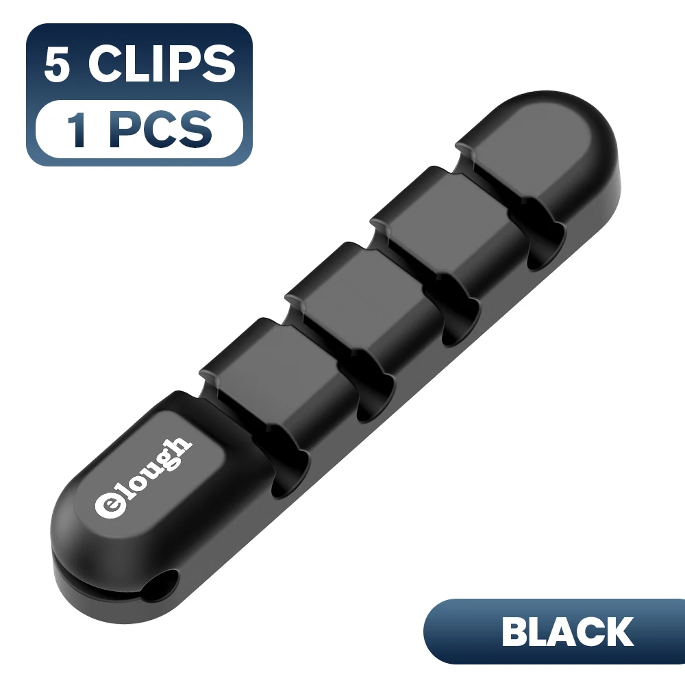 5 Clips 1PCS Black