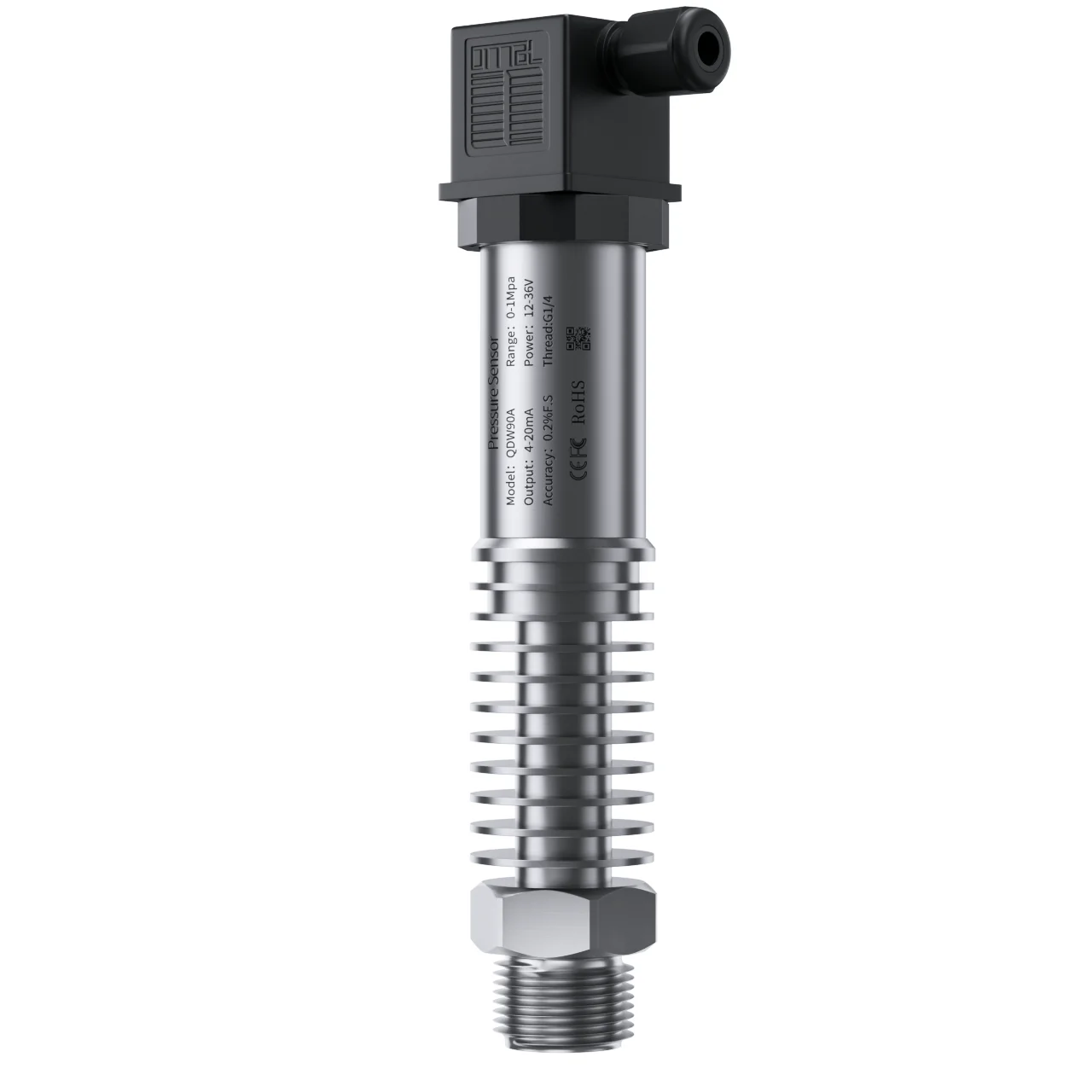 High Temperature 200℃ Pressure Transmitter 1bar 16bar 25bar 1.6Mpa 4-20mA 0-10V RS485 Pressure Sensor Transducer