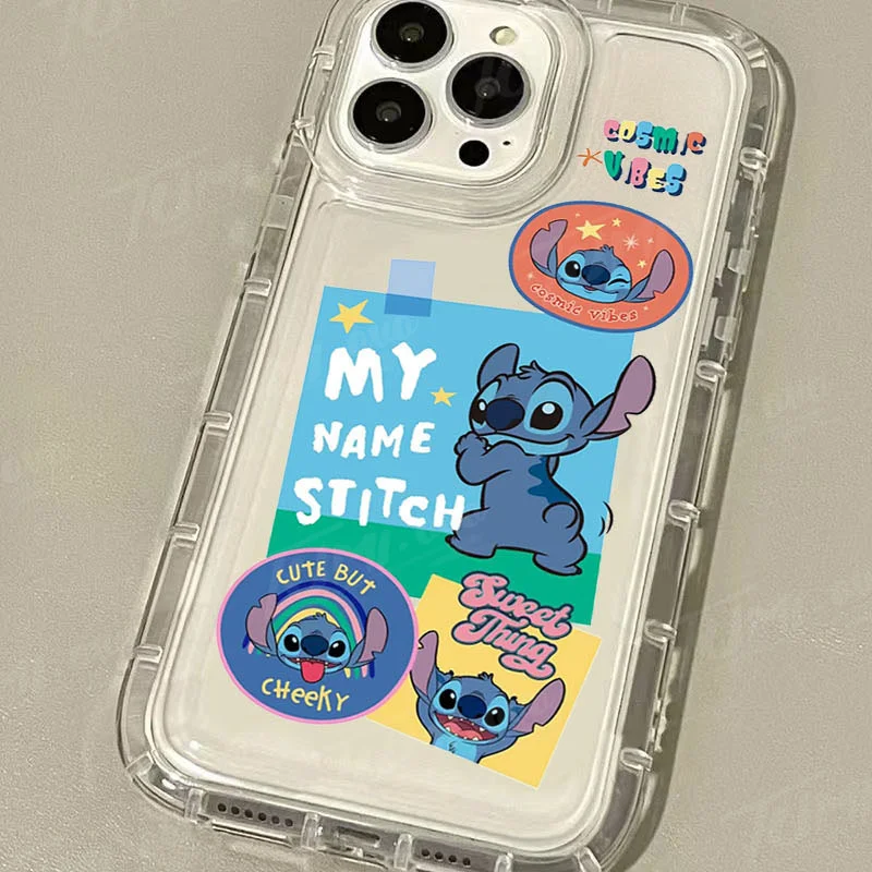 thumbnail image 1 of Lovely Disney Stitch Phone Case for Samsung Galaxy S24 Ultra S23 S22 S21 FE S20 Plus Note 20 10 Pro A34 A54 A33 A53 Clear Cover, 1 of 5