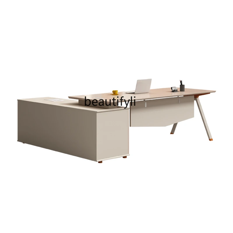Boss Desk Supervisor Manager Desk Boss Table and Chair Combination Simple Modern boss s table president s manager supervisor s table and chair combination large class simple modern designer office