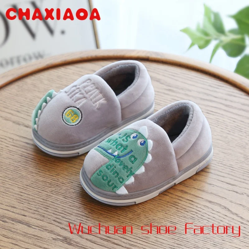 

Winter Warm Slippers Kids Shoes For Girl Indoor Home Cotton Slippers Warm Cute Cartoon Children Comfortable Boy Slipper