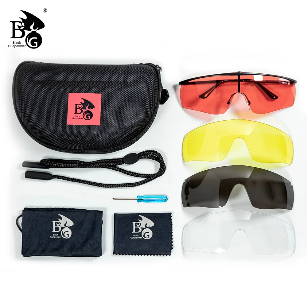 Lunettes de tir professionnelles anti-buée et anti-éclats pour chasse, vélo, jogging - Accessoires pêche