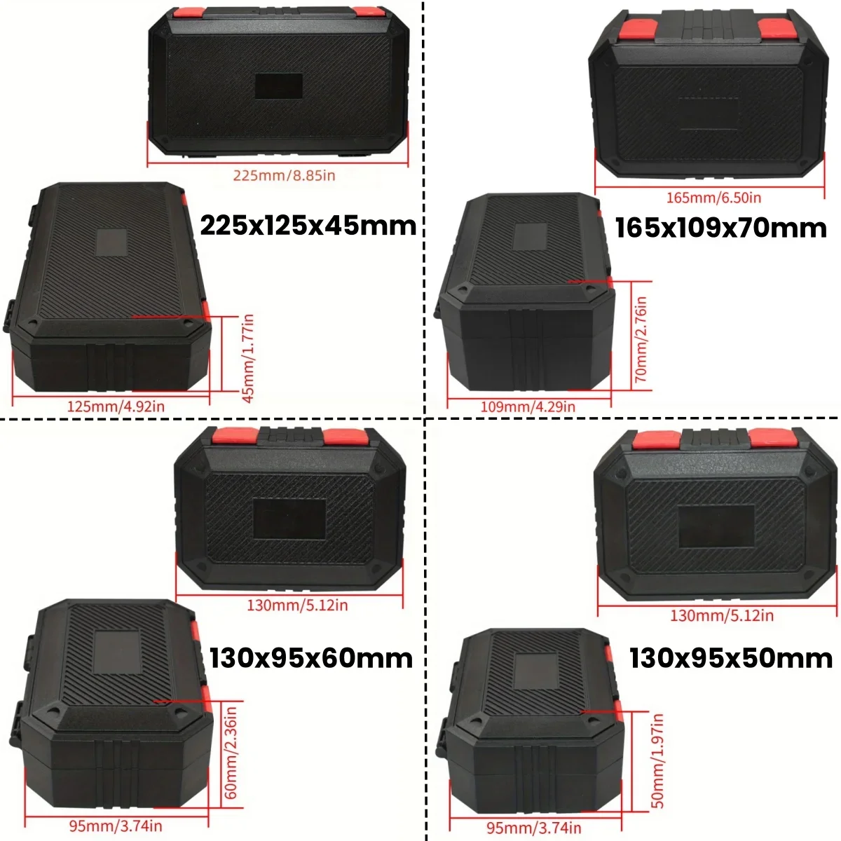 Plastic Packaging Box Small Hardware Accessories Storage Case Aiming Plastic Tool Box Organizer Drill Storage Case (No cotton)