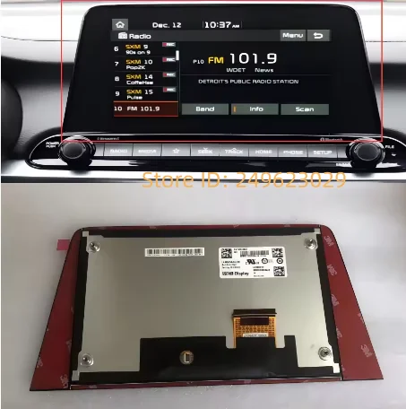 8.0인치 LCD 디스플레이 스크린 패널 LA080WV9(SL)(01) LA080WV9 SL01 (2019 2020 2021 기아 포르테 네비게이션 라디오 96160M7070wk 용)
