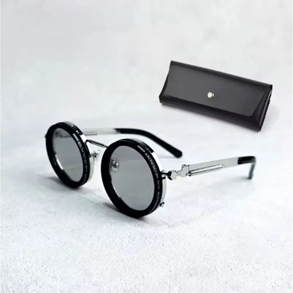 Adjustable 1-9 Sunglasses with ND Filter Lenses Fishing Rounded Polarized Glasses Polarized Sunglasses for Men Driving Fishing