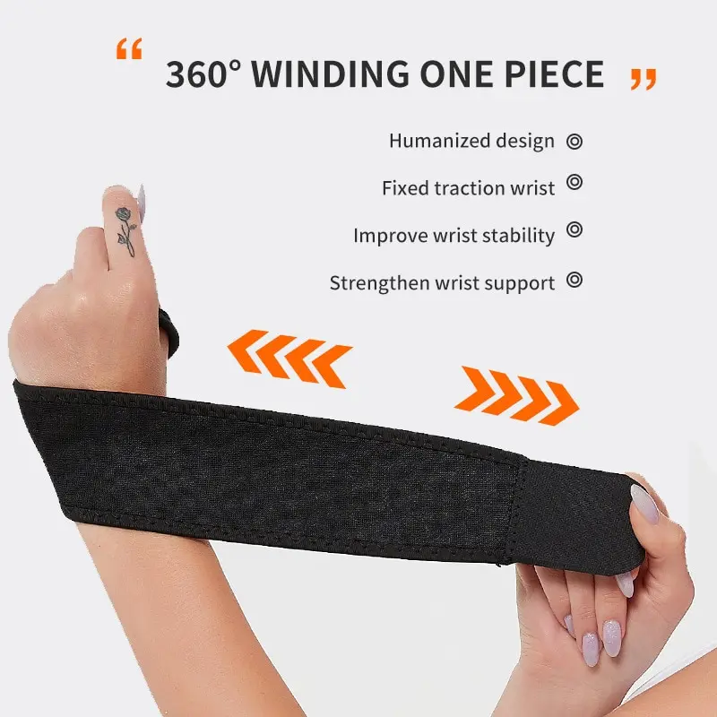 Athletic Wristguards Fitness Basketball Pressurized Open Wrist Protector Gloves Wrist Joint Winding Men and Women wrist guard