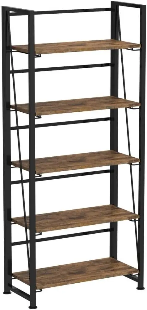 Bookshelf Storage Shelves 5 Tiers Vintage Plant Flower Stand Storage Rack Shelves Bookcase
