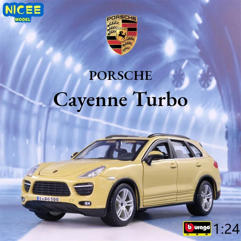 

Bburago 1:24 Porsche Cayenne Turbo Racing Car Diecasts Static Simulation Alloy Model Car Adult Collection Toy for Children B41