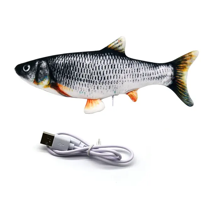 Simulation Electric Jumping Fish Net Red Fish Simulation Electric Fish Pet Toy Fish Plush Children'S Toys weird stuff electric 2