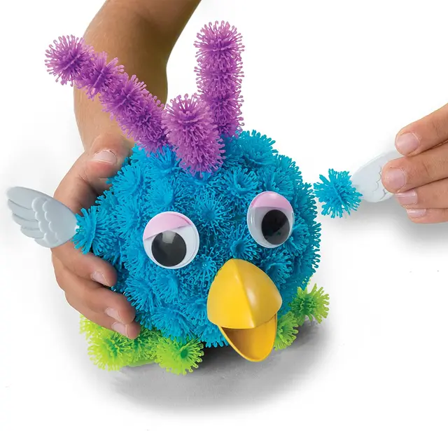 Original Bunchems Alive Toys for Children Create your own Pet Electronic dog Sticky Ball Puffy Squeeze Diy Assembling Animal Toy 6